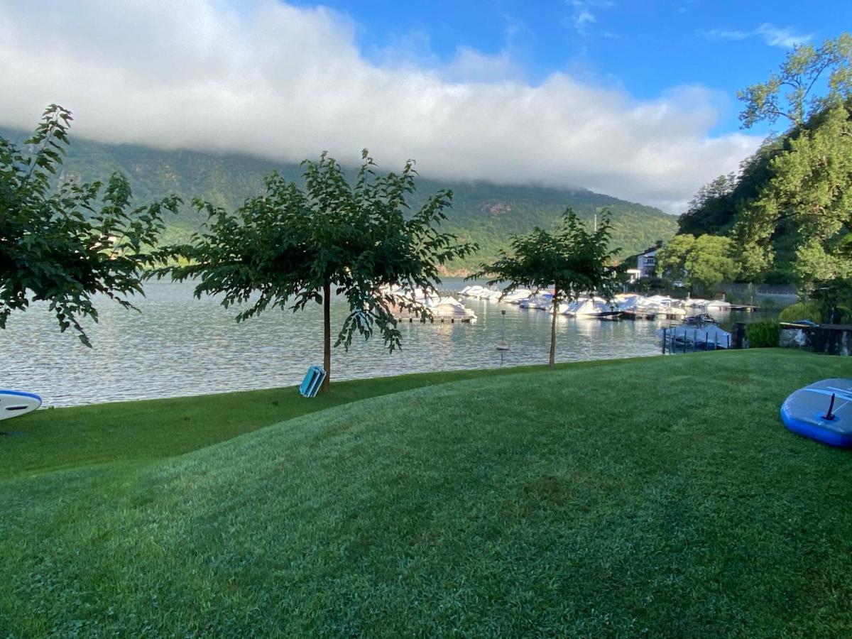 Bellissimo Appartamento Con Giardino Sul Lago Di Lugano Morcote Bagian luar foto