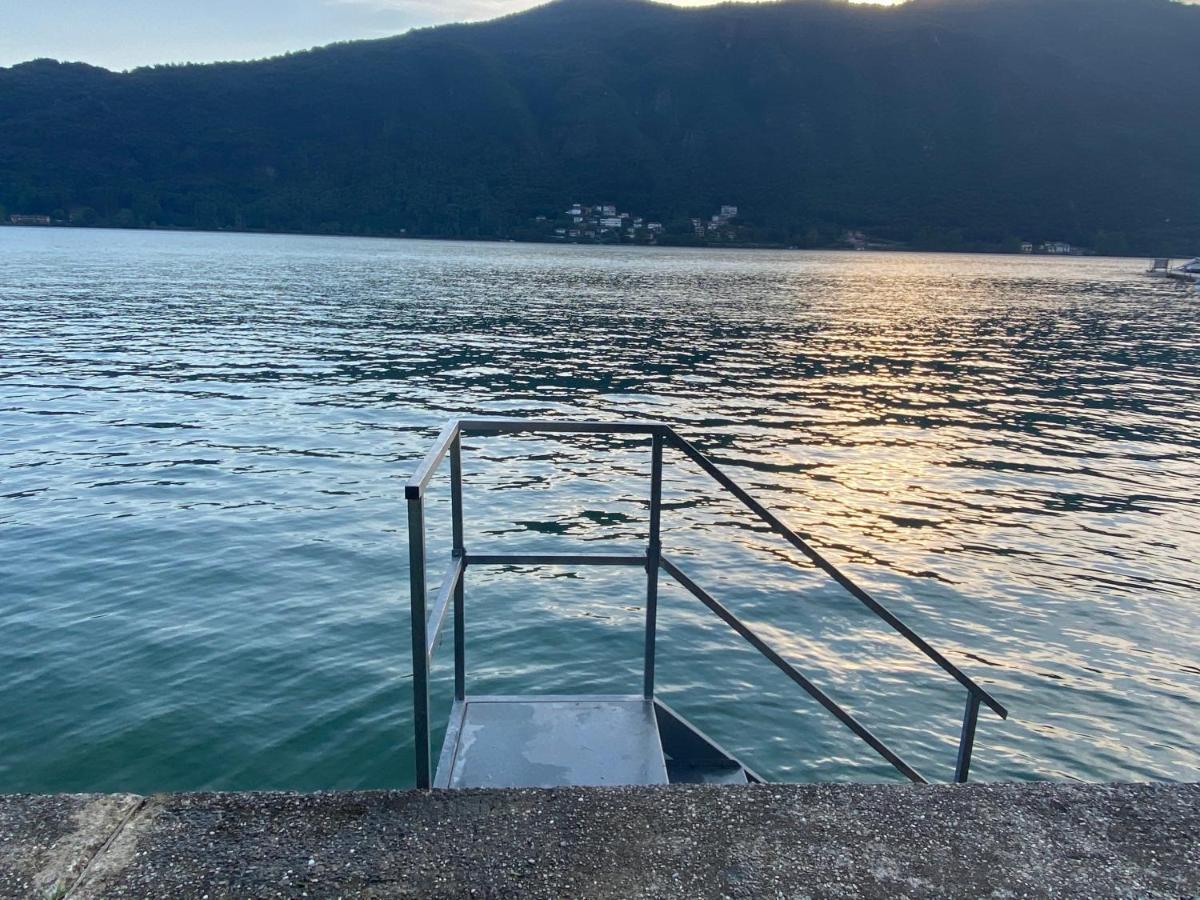 Bellissimo Appartamento Con Giardino Sul Lago Di Lugano Morcote Bagian luar foto
